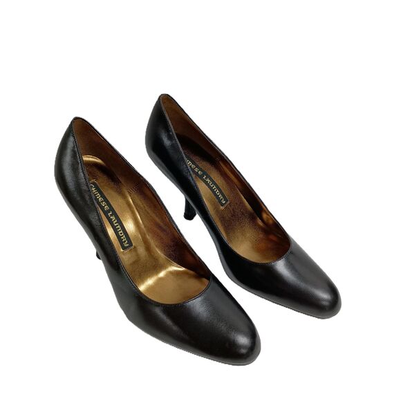 NEW Chinese Laundry Black Closed Toe Kitten Heel Pump Womens Size 7 - Picture 1 of 4
